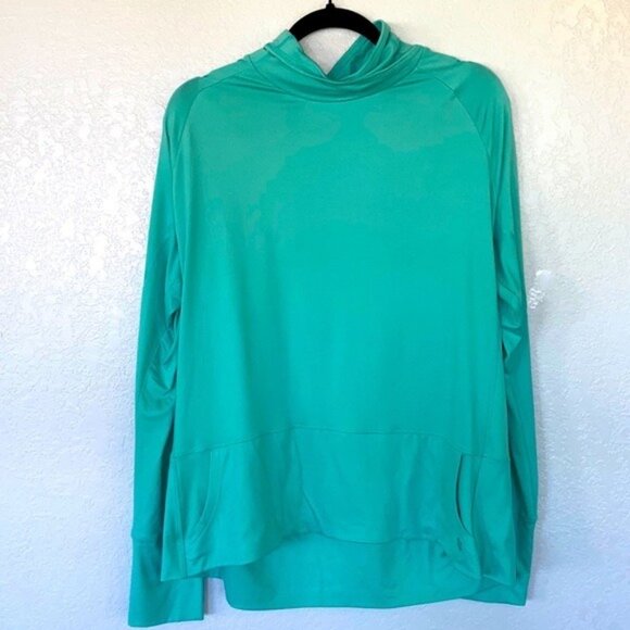 Nine West Sweater Women 2XL Cowl Neck Pullover Sweatshirt Tunic Turquoise Active - Picture 5 of 8